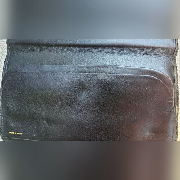 Vintage Givenchy Luxury Black Leather Bifold Wall Gv3 Collection - Picture 11 of 14